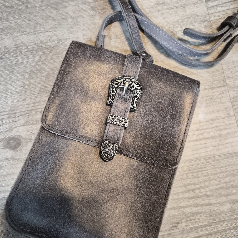 Elegant Gray Crossbody Bag